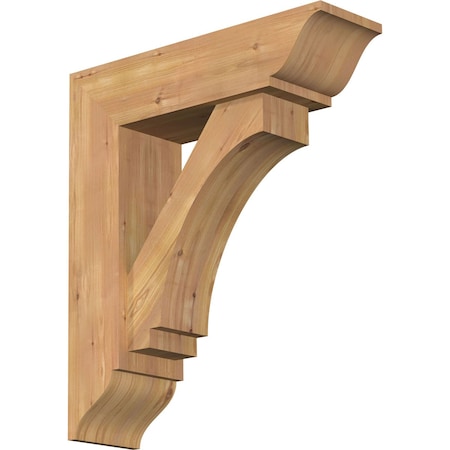 Ekena Millwork Imperial Traditional Smooth Bracket w/ Offset Brace, Western Red Cedar, 7 1/2"W x 26"D x 30"H BKT0806X26X30IMP01SWR